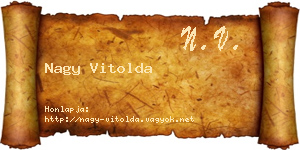 Nagy Vitolda névjegykártya